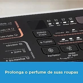 Lavadora de Roupas Midea Wave Agitator 15kg MA512W150A com Timer Digital, Filtro de Fiapos, Função Perfume+ e Sistema Power Mix Dispenser – Branca 110V