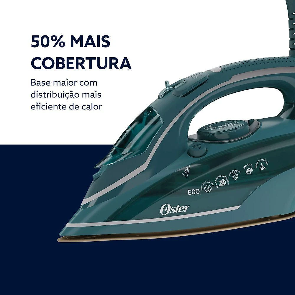 Ferro a Vapor Oster GCSTDPA8002-017 1700W Base Cerâmica Azul 110V