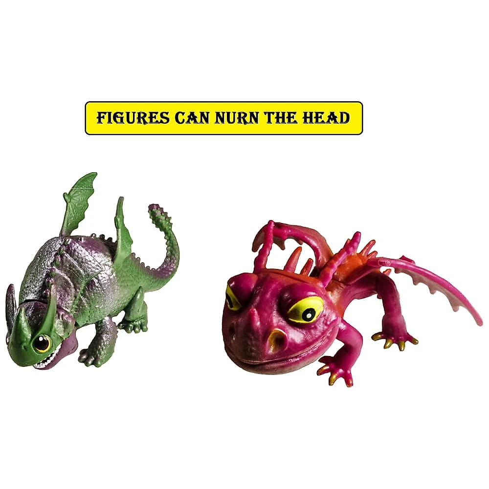 Conjunto de 7 Figuras de Ação do Dragão Banguela - How to Train Your Dragon, Presente de Brinquedo Incrível,Toysvill