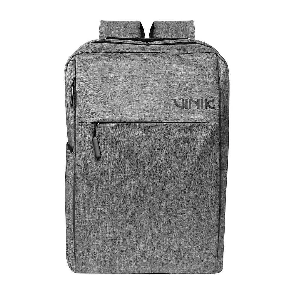 Mochila para Notebook VKBAG011 Slim com Porta USB e Compartimento Acolchoado Cinza Vinik