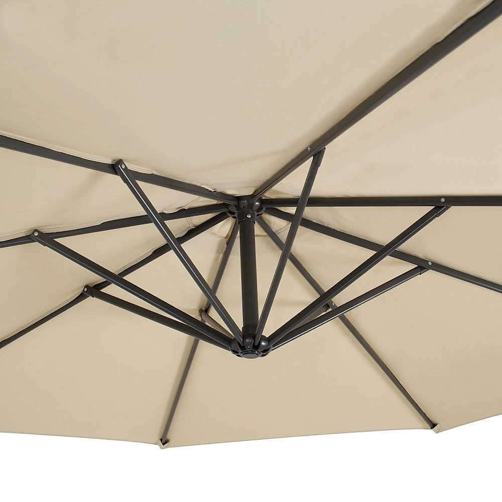 Ombrelone dubai com base 3m jardim e piscina mor