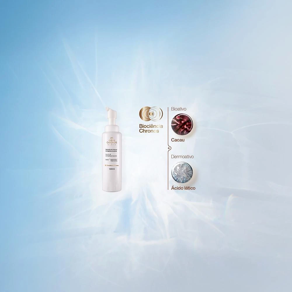 Sabonete em Espuma Limpeza Suave Chronos Derma 150 ml
