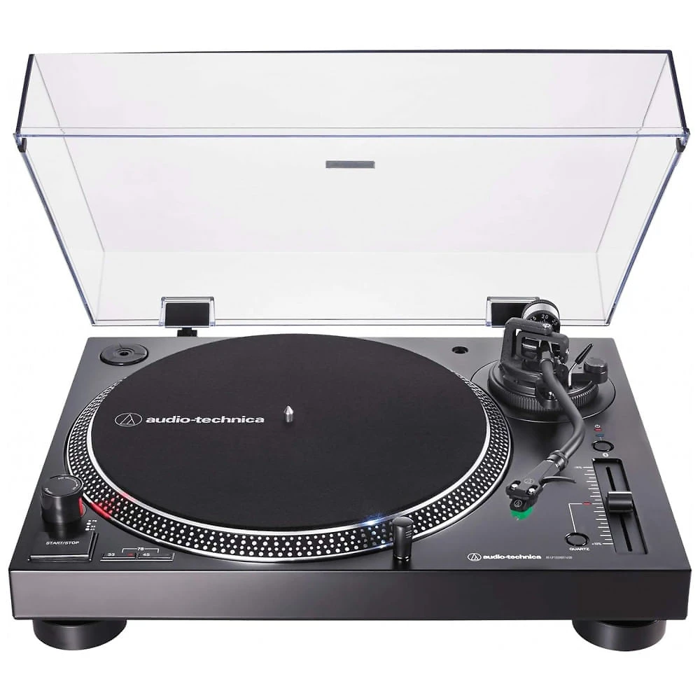 Toca Discos Retro 3 Velocidades sem Fio de Acionamento Direto, Audio Technica, Preto
