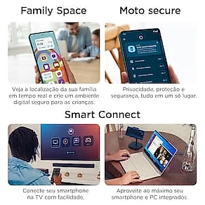 Smartphone Motorola Signature 6.8” 512GB 5G 165Hz Câmera Tripla 50MP Carbon Black
