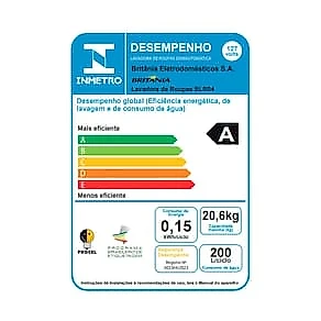 Tanquinho de Roupas Britânia 20Kg BLR04 Semiautomática - Branca 110V