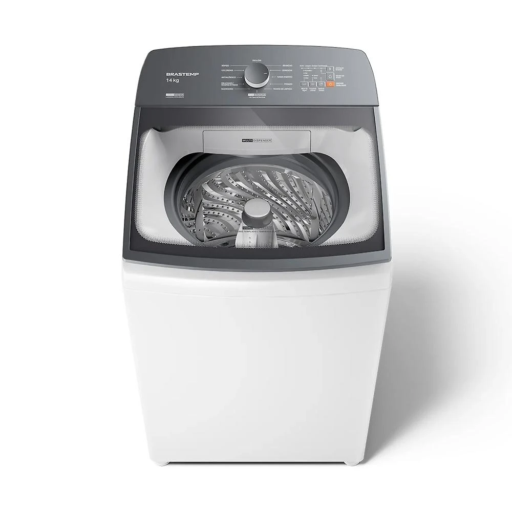 Máquina de Lavar Roupas Brastemp BWJ14AB 14 Kg, Branca - 110V
