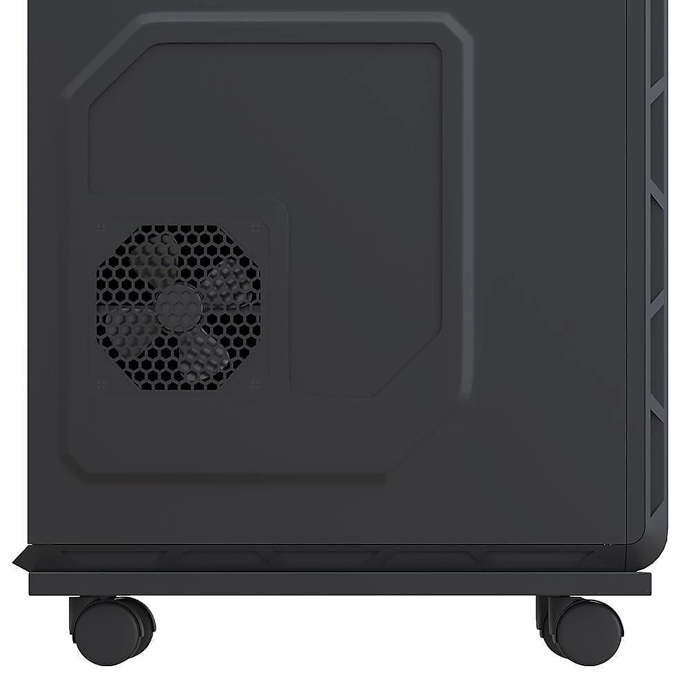 Kit 03 Suportes Para Cpu Com Rodízios Cyber L03 Preto