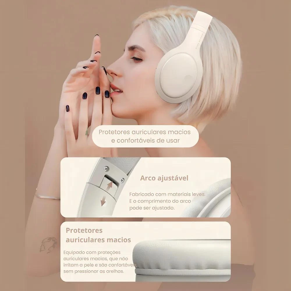 Miniatura Fone De Ouvido Headphone Dapon H02D Bluetooth 5.1 Microfone
