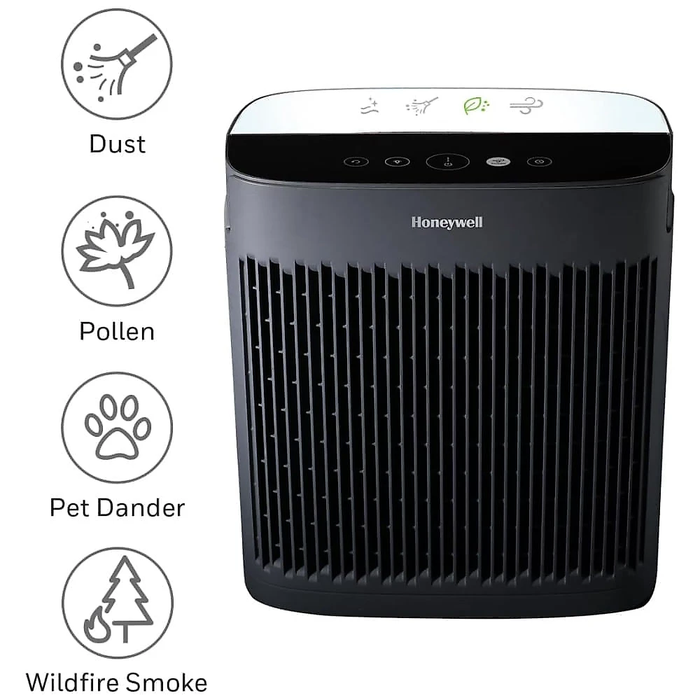 Purificador de Ar Honeywell InSight HEPA para Ambientes de 17,65 metros quadrados - Reduz Wildfire, Fumaça, Poeira e Alergênicos