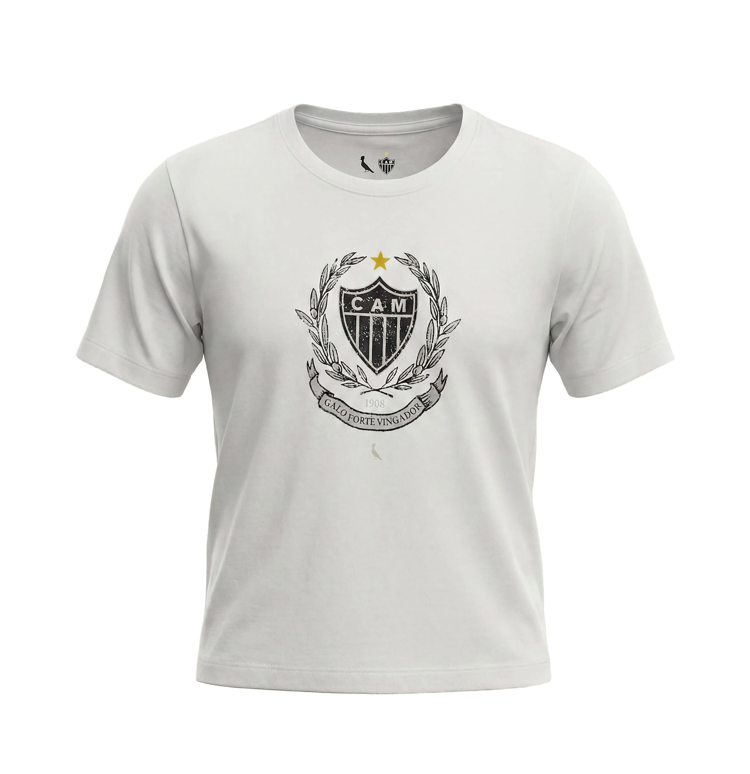 Camiseta Mini Reserva Escudo Galo Branca 10
