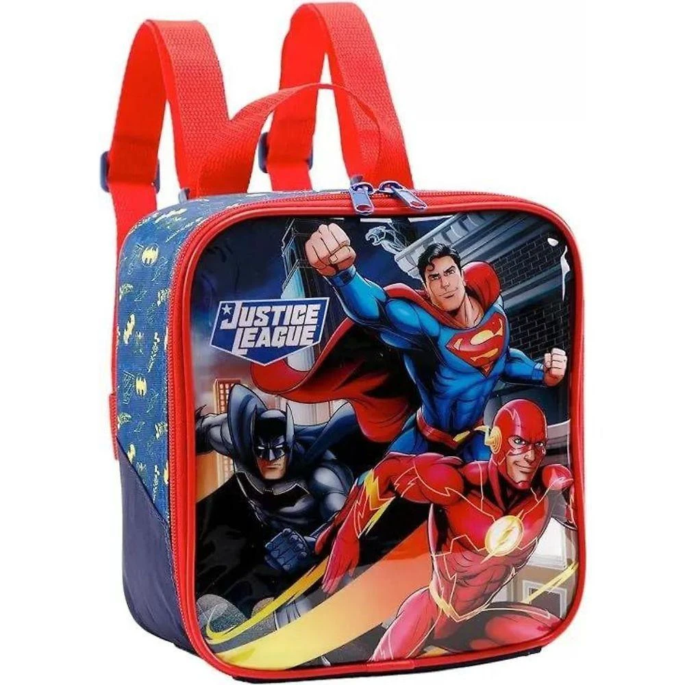 Lancheira Térmica Infantil Escolar Menino Liga Da Justiça Flash Batman Superman Xeryus 11854