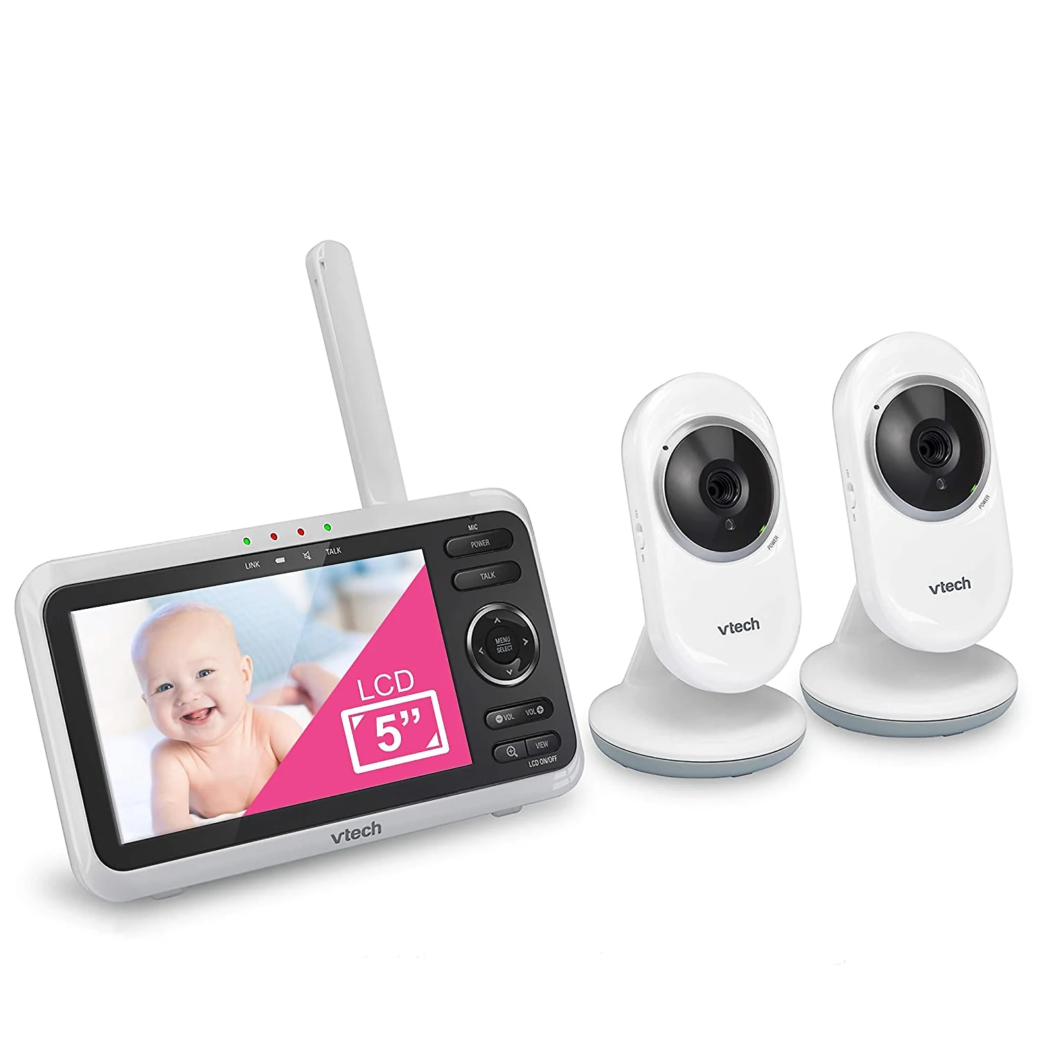 VTech VM3502 Babá Eletrônica Monitor com 2 Câmeras de HD 10