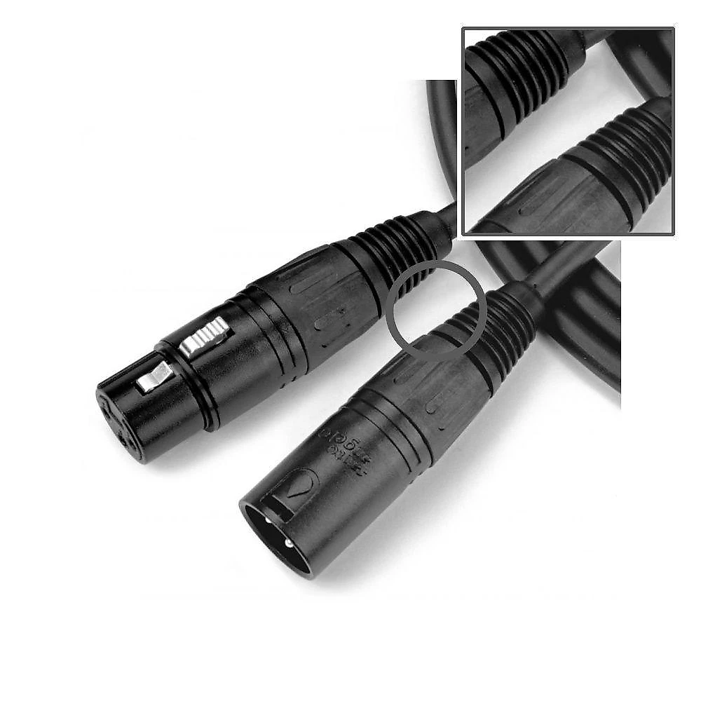 Cabo XLR Ninja SC-20 com Transmissão Clara sem Interferências Revestimento Resistente Preto Santo