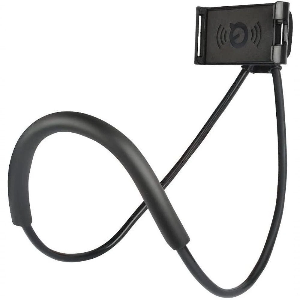 Suporte Celular Articulado De Pescoco Selfie Cama Mesa Sofa Preto Pescoço Preto