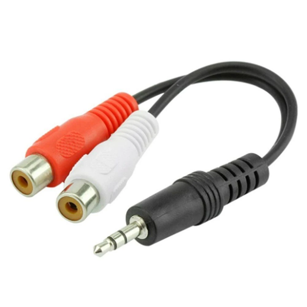 Cabo P2 Macho 2 Rca-fêmea 15cm Para Som