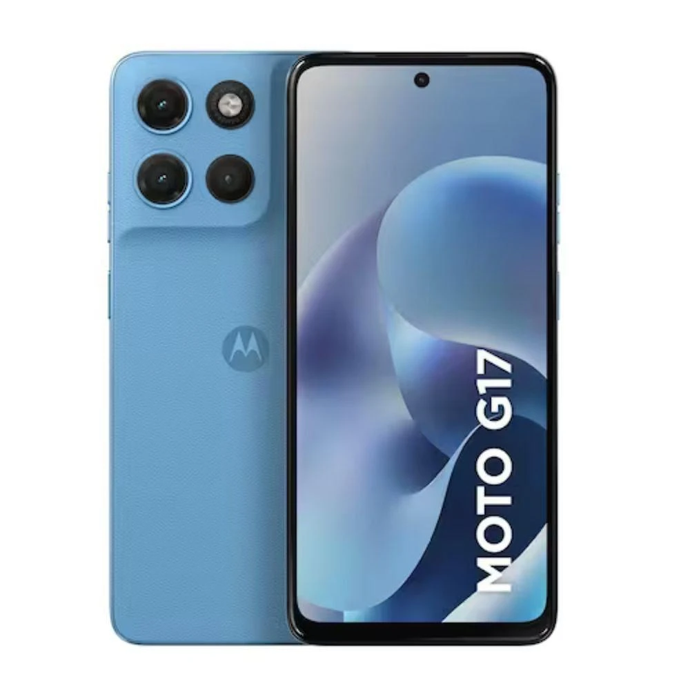 Smartphone Motorola G17 XT2623 4GB 128GB 50MP Tela 6.7" Azul Claro