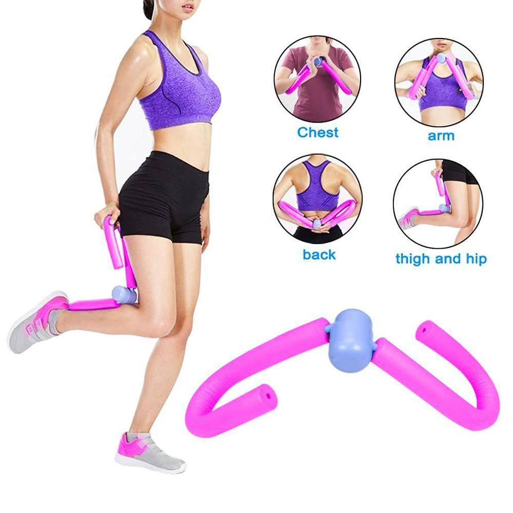 Clipe Tonificador Muscular Pernas e Coxas Alta Elasticidade Rosa Shopmix