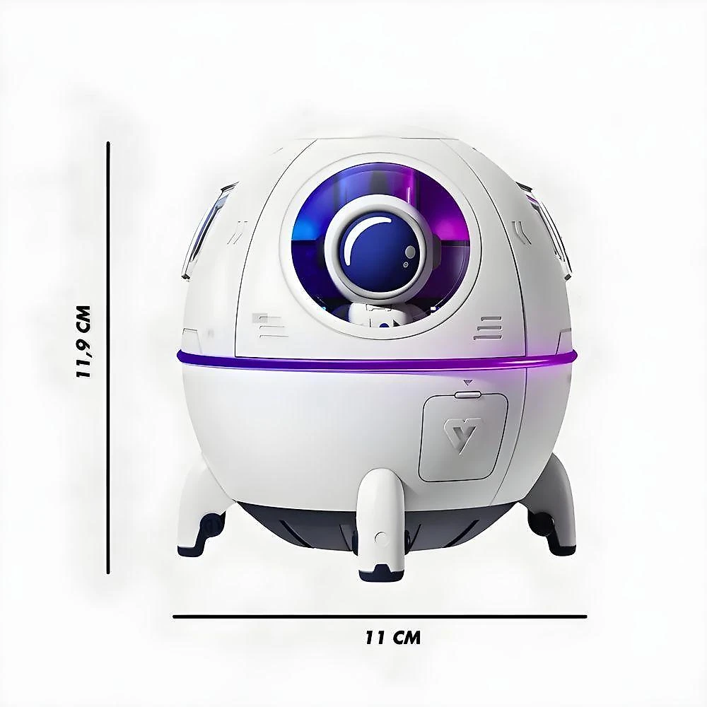 Umidificador de Ar Espacial com Astronauta 220ML Design Encantador para Quartos USB
