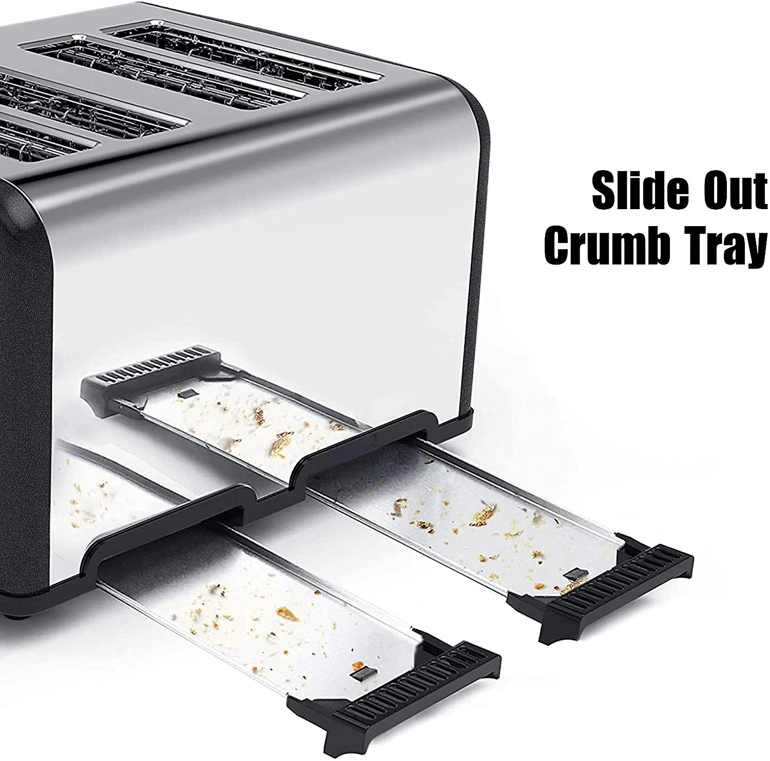 KitchMix Torradeira de 4 Fatias com Temporizador LCD 1650W110V Cinza
