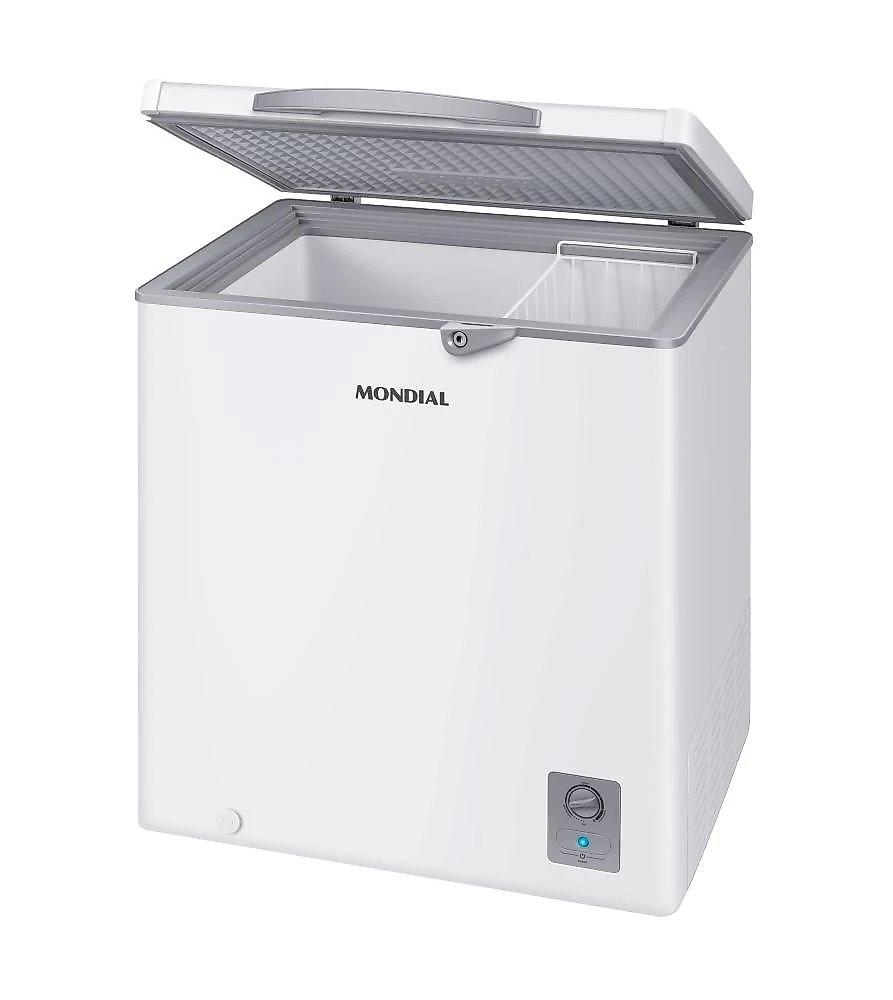 Freezer horizontal mondial fhz-01-w150 150 litros 2 em 1 função turbo controle de temperatura 110