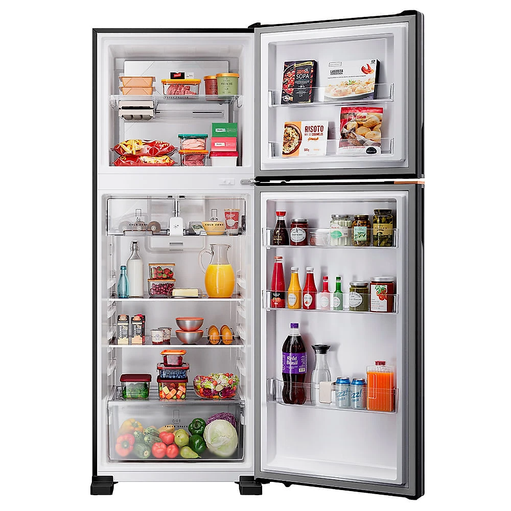 Refrigerador Brastemp de 02 Portas Frost Free 512L Classe A Inteligente com Fresh Space Preto - BRM62AE Bivolt