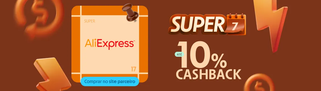 ALIEXPRESS com até 10% de cashback 