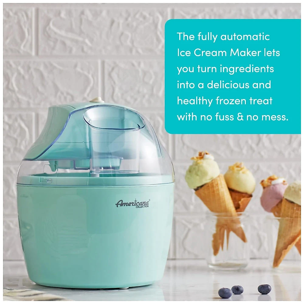 Sorveteira Elétrica Elite Gourmet Americana Collection EIM-1432M Verde Menta 1,42L Automática 120V