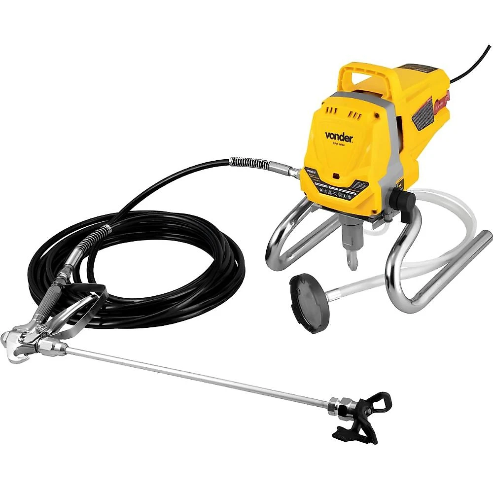Máquina de pintura airless mpa1010 1,3hp 220v vonder 1010w 3000 psi 1,5 l/min mangueira 10m compacta