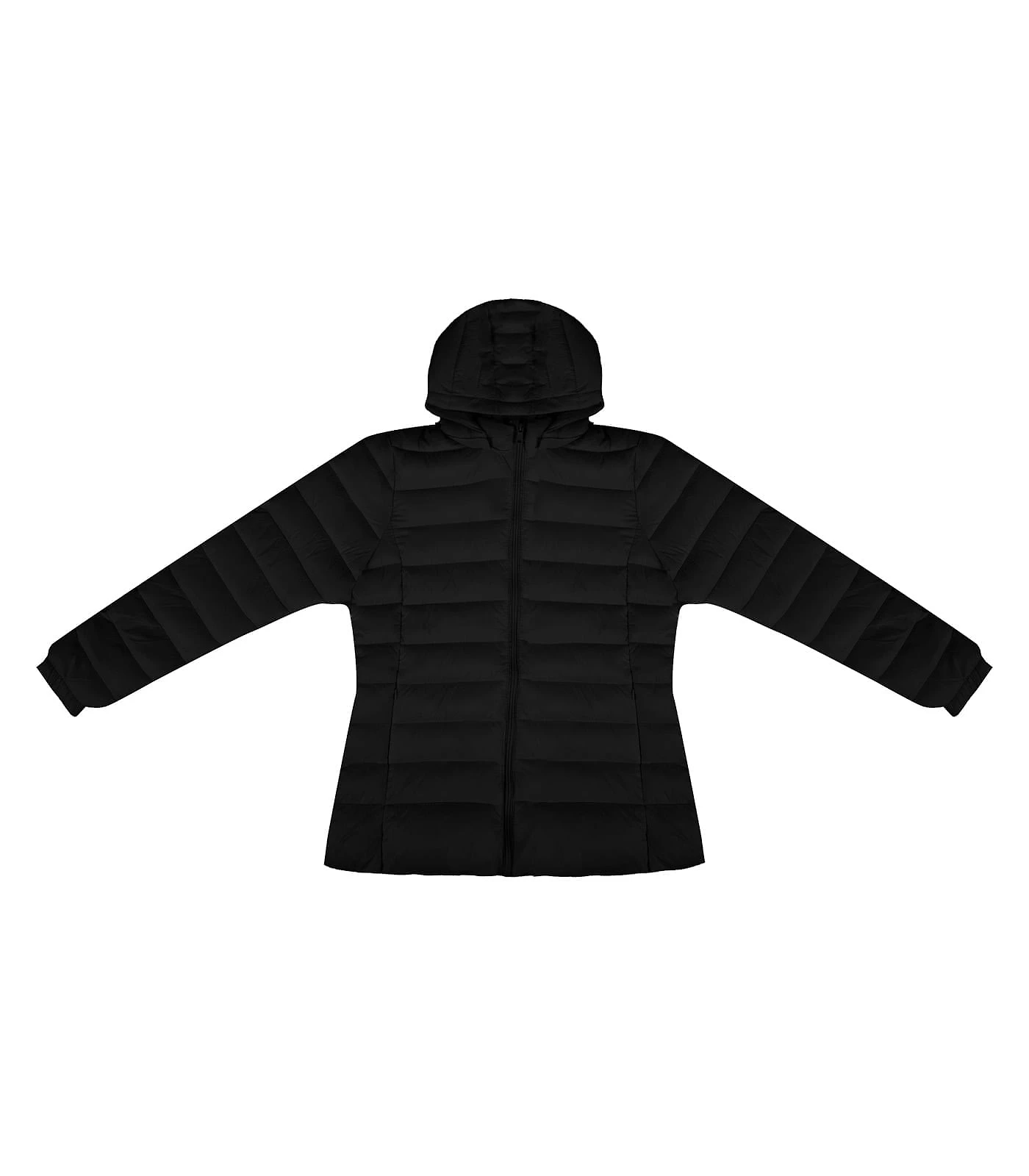 Miniatura Jaqueta Feminina Plus Size Com Capuz Sea Surf Preto G1
