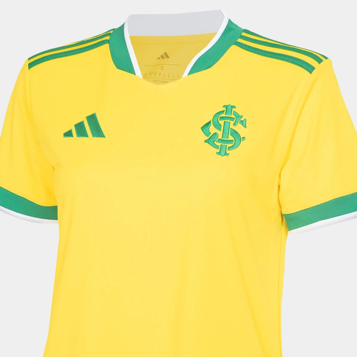 Miniatura Camisa Feminina Internacional Brasil Adidas 2026 Amarelo+Verde - G