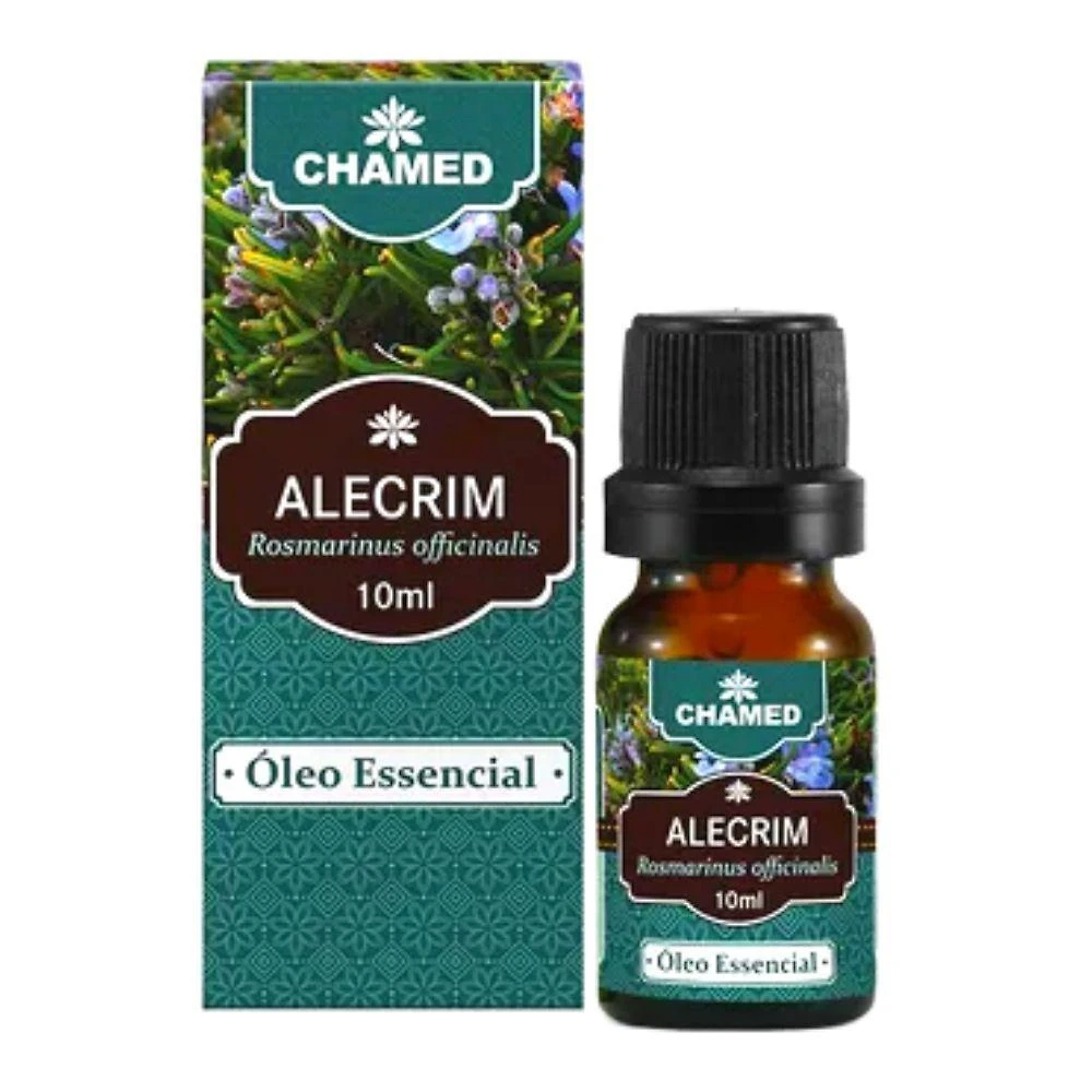 Óleo Essencial de Alecrim Chamel 100% Puro Rosmarinus Officinalis Rosemary Frasco 10ML