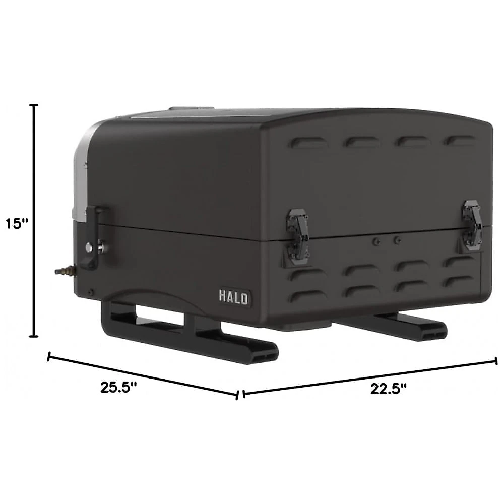 Forno de Pizza HALO Versa 16 a Gás Propano Pedra Refratária Giratória 40,6 cm Alta Temperatura Portátil Externo