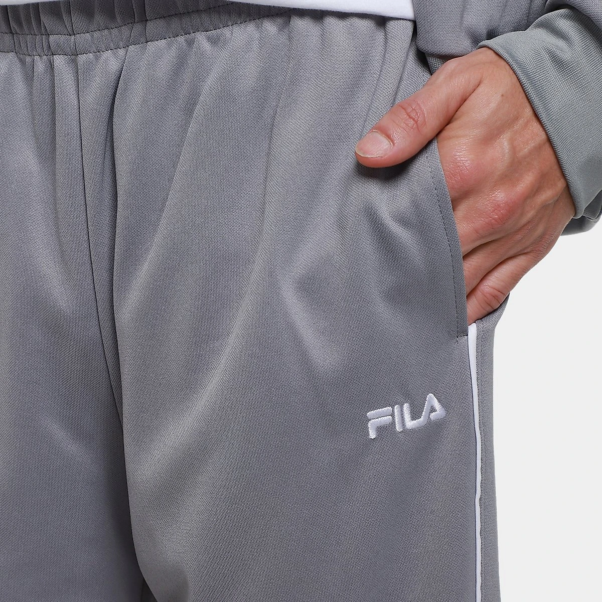 Agasalho Fila Letter Icon Masculino Cinza - G
