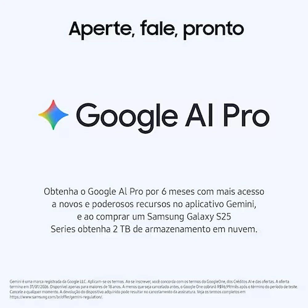 Smartphone Samsung Galaxy S25 FE 8GB 256GB 50MP Azul Marinho