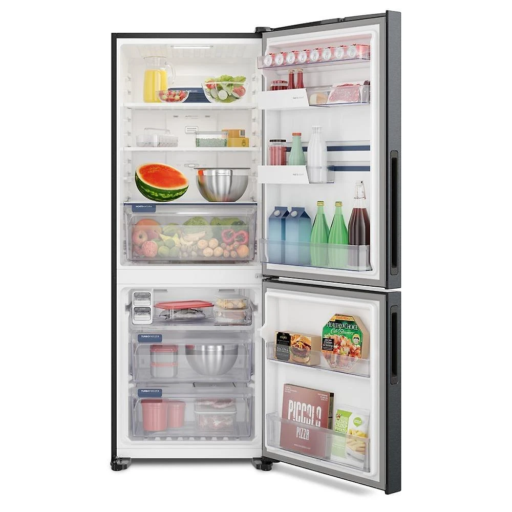 Geladeira electrolux ib7b frost free inverse efficient com autosense black inox - 490l
