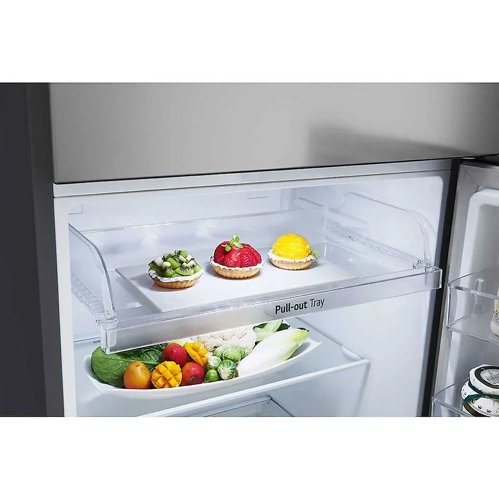 Geladeira Frost Free Inverter 375L Duplex Cor Inox Look GN-B372PFM LG Inox - 110V