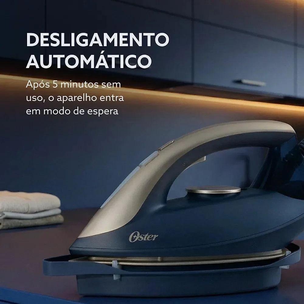 Ferro de Passar a Vapor Oster Steam Generator Diamond Ceramic 1700W Cerâmica Azul 110V