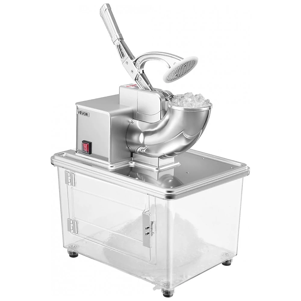 Máquina de Raspadinha Slush VEVOR WF-A108S 300 kg/h 4 Lâminas Inox Caixa 50L 110V