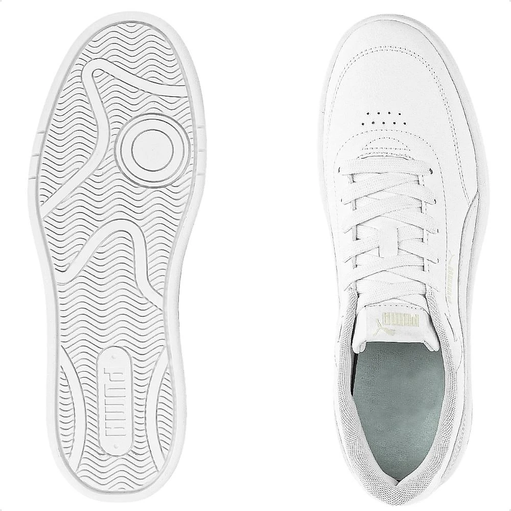 Tênis Puma Court Classic Clean Bdp Masculino Branco / Bege - 38