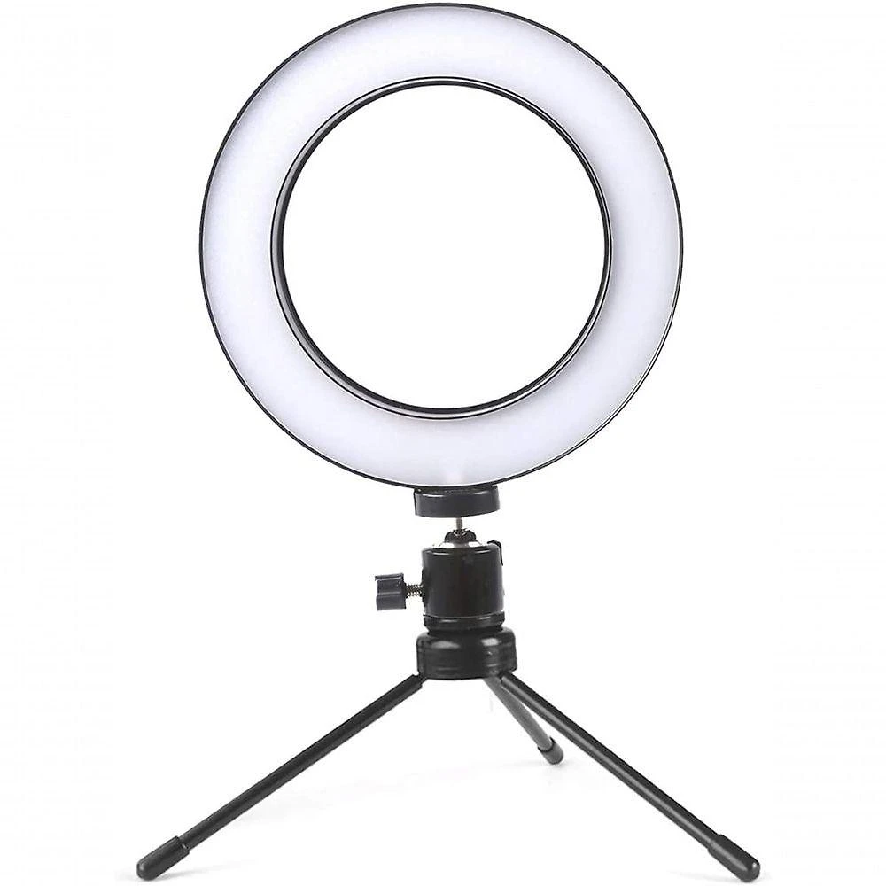 Ring Light 16cm Led Bicolor Dimmer C/tripé Blog Make Up