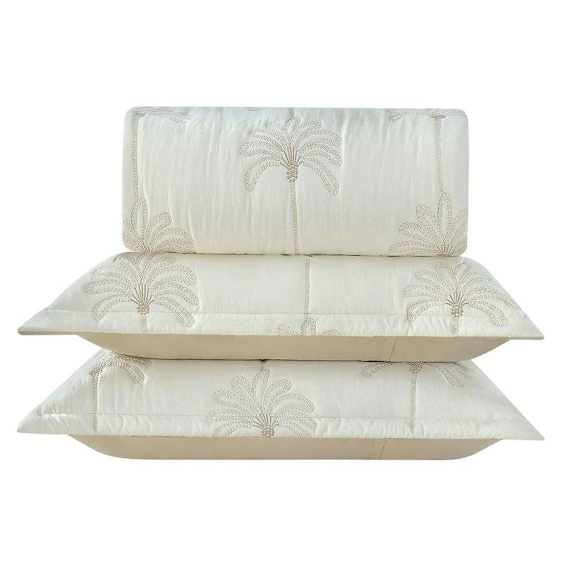 JG COLCHA PALM 3PCS QUEEN NTCS HOME STYLE