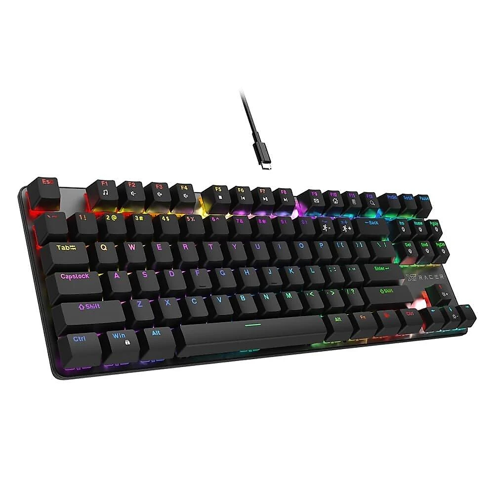 Teclado Gamer XT Racer Tank XTK-120, RGB, Anti-Ghosting, Switches OUTEMU Vermelho, ABNT2, Profissional, Preto - XTK-120