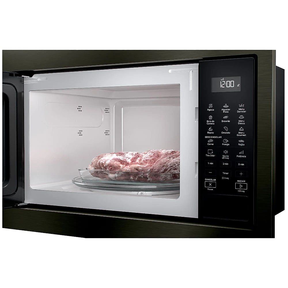 Micro-ondas de Embutir Brastemp Eclipse Collection com 32 Litros de Capacidade Black Inox - BM146AP 110
