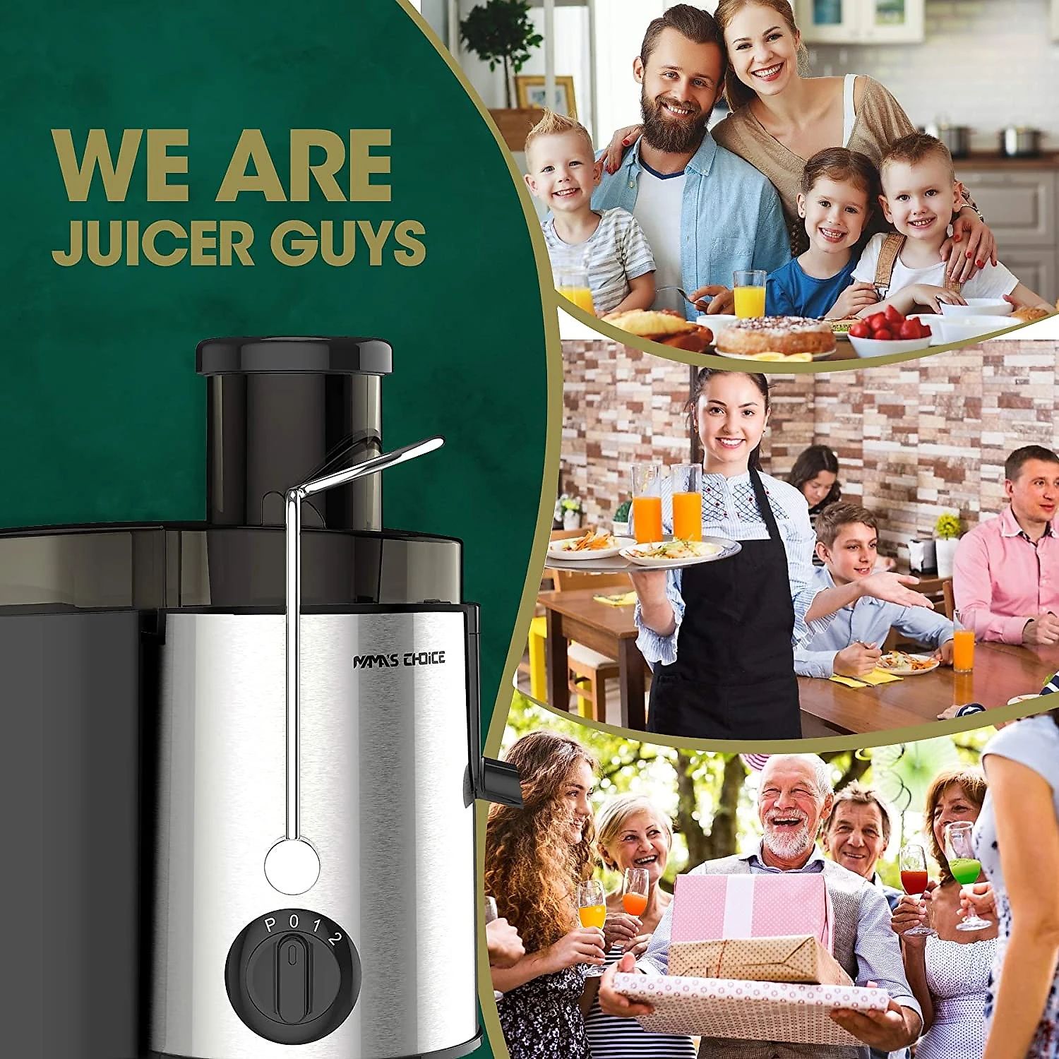 MAMAS CHOICE Centrífuga de Frutas Capacidade 450 mL 400W110V Prata