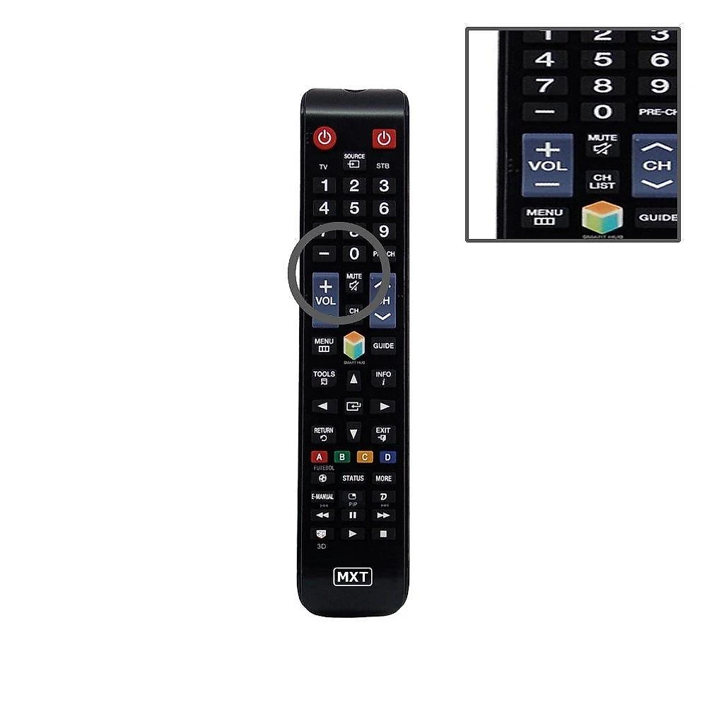 Controle Remoto Grupo MXT 01289 TV Smart 3D Samsung AA59-00808A