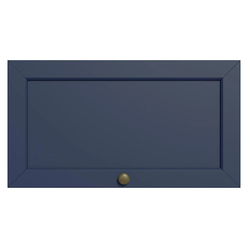 Armário aéreo 60 cm 1 porta basculante branco/azul vik madesa