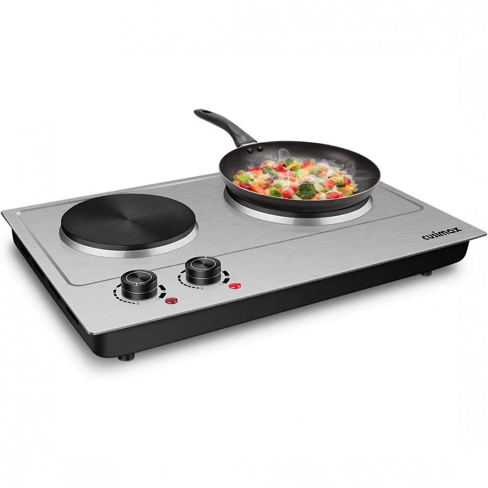 Cooktop Elétrico Portátil CUSIMAX C180N com 2 Queimadores 110V 1800W Aço Inoxidável