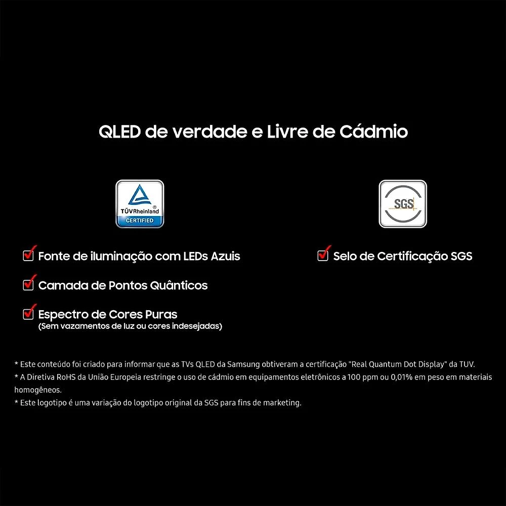 Smart TV Samsung 50 Polegadas QLED 4K Q7F 2025