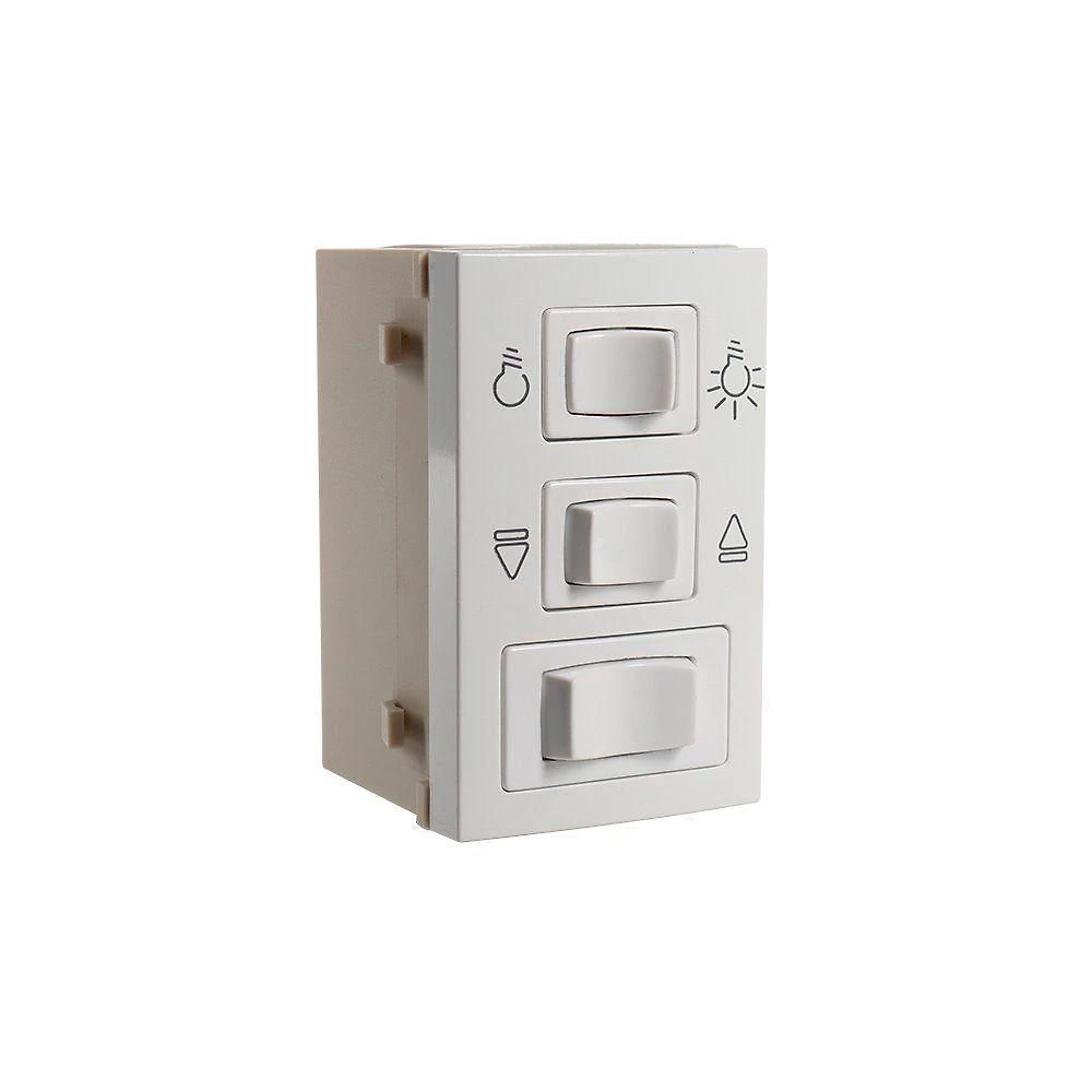 Módulo Controle De Ventilador Margirius Sleek 3 Velocidades Branco 110V