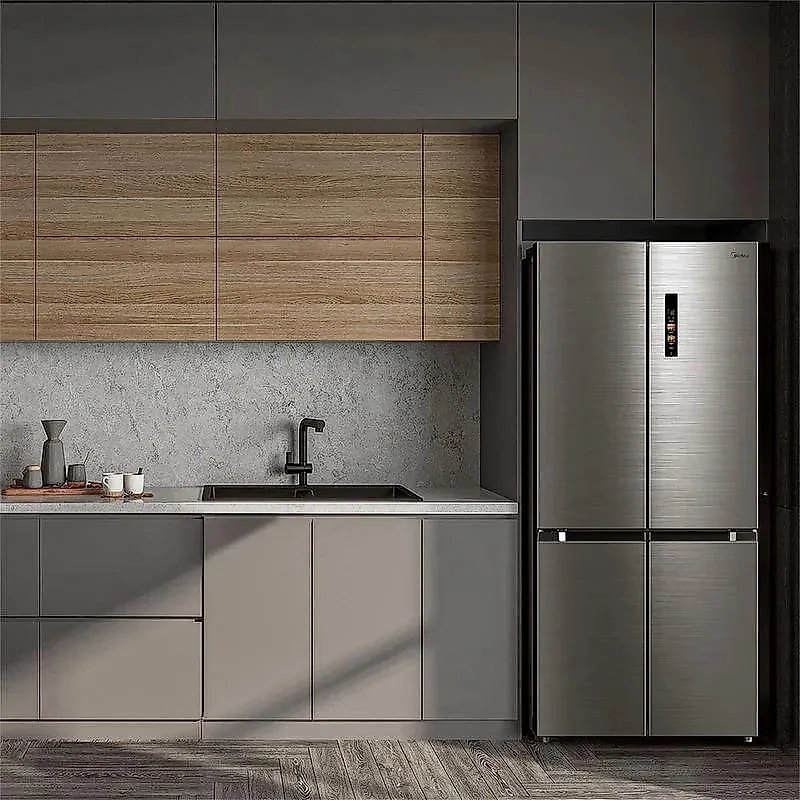 Geladeira Frost Free Midea 4 Portas Inverter 474L Inox MDRF691FGD463 Bivolt